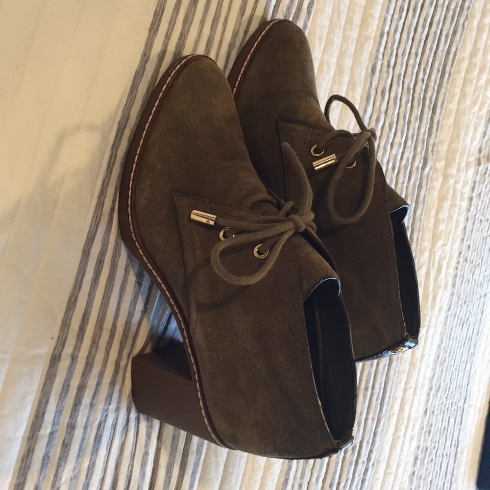 Tory Burch Olive Booties, 6.5
